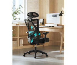 Ergonomisk Kontorsstol Svart | 150 kg Lastkapacitet | Dropshipping