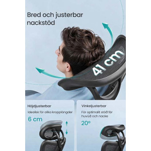 Ergonomisk Kontorsstol Svart | 150 kg Lastkapacitet | Dropshipping