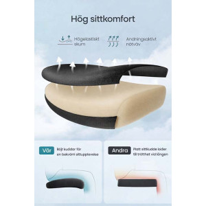 Ergonomisk Kontorsstol Svart | 150 kg Lastkapacitet | Dropshipping
