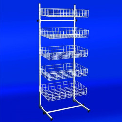 Hyllsystem med 5 korgar Hyllsystem med 5 korgar