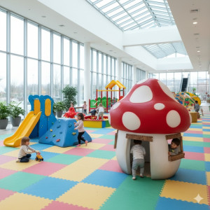 Magisk Svampstuga i Glasfiber | 250x240 cm Magisk Svampstuga i Glasfiber | 250x240 cm