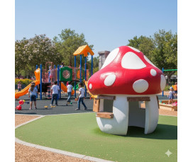 Magisk Svampstuga i Glasfiber | 250x240 cm