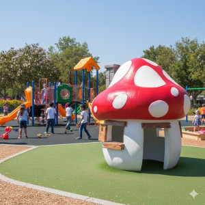 Magisk Svampstuga i Glasfiber | 250x240 cm Magisk Svampstuga i Glasfiber | 250x240 cm