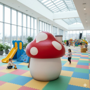 Magisk Svampstuga i Glasfiber | 250x240 cm Magisk Svampstuga i Glasfiber | 250x240 cm