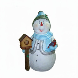 Stor Snögubbe 180 cm - Glasfiber för Julskyltning och Marknadsföring