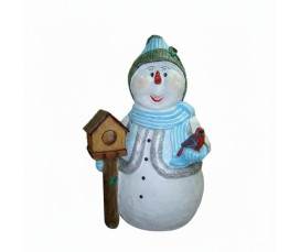 Stor Snögubbe 180 cm - Glasfiber för Julskyltning och Marknadsföring