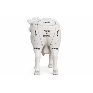 Kött-tjur Skulptur med Styckningsdelar (3D Glasfiber) – Reklamfigur för Slakteri & Gårdsbutik Kött-tjur Skulptur med Styckningsdelar (3D Glasfiber) – Reklamfigur för Slakteri & Gårdsbutik