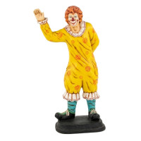 Vinkande 3D Clown i Naturlig Storlek (189 cm) – Glasfiber