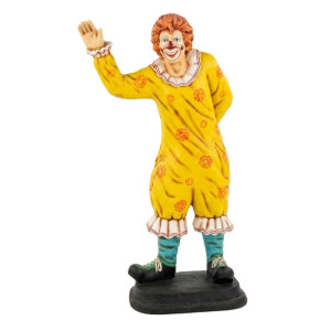 Vinkande 3D Clown i Naturlig Storlek (189 cm) – Glasfiber