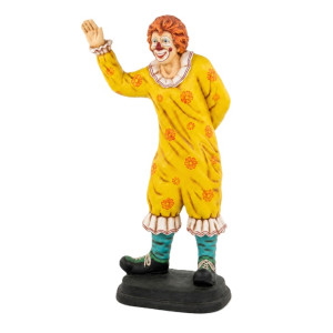 Vinkande 3D Clown i Naturlig Storlek (189 cm) – Glasfiber