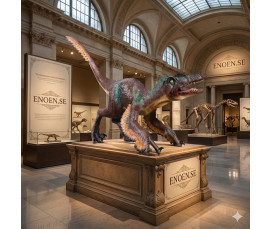 Velociraptor Glasfiberfigur 251 cm skulptur 