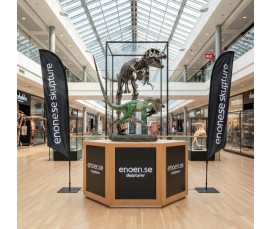 Dinosurie skulptur velociraptor 215 cm 