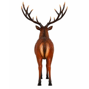 Stor Kronhjort 224 cm – Majestätisk 3D Glasfiber Skulptur för Reklam & Display