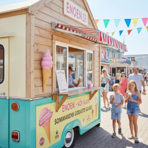 Vägghängd mjukglass twist jordgubb glasfiber – Iögonfallande reklamfigur