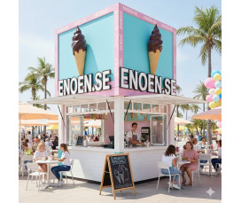 Väggmonterad Mjukglass Reklam Twist Choklad 91 cm