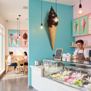 Väggmonterad Mjukglass Reklam Twist Choklad 91 cm Väggmonterad Mjukglass Reklam Twist Choklad 91 cm