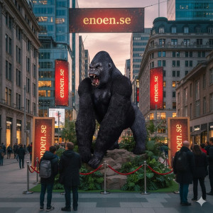 GORILLA HANNE XL | STÖRRE ÄN NATURLIG STORLEK GORILLA HANNE XL | STÖRRE ÄN NATURLIG STORLEK