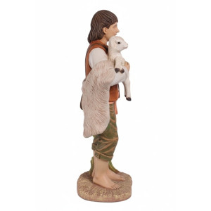 Herdepojke med lamm i famnen 110 cm Herdepojke med lamm i famnen 110 cm