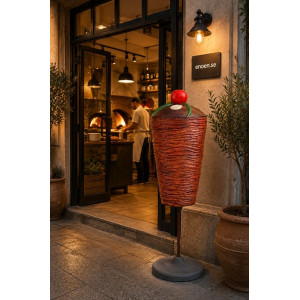 Kebab display grill 3D pelare 210 cm Kebab display grill 3D pelare 210 cm