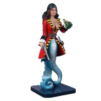 Sassea Sjöjungfru Pirat – Den Ultimata Reklamfiguren i Glasfiber figur