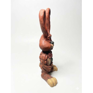 Påskhare dekoration skulptur 150 cm – Förstärkt Glasfiber med UV-skydd