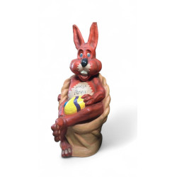 Påskhare XXL Sittande 150 cm – Exklusiv Glasfiberfigur med UV-Skydd