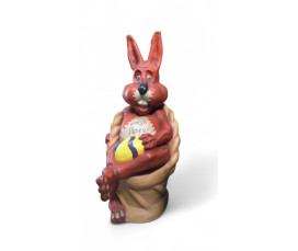 Påskhare XXL Sittande 150 cm – Exklusiv Glasfiberfigur med UV-Skydd