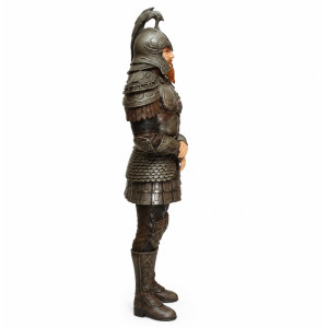 Riddare i Rustning med Svärd i Naturlig Storlek (216 cm)