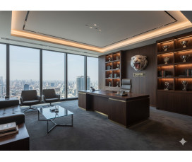 Djurvänlig Tigertrofé Vit Syntetpäls – Lyxig Väggdekor 53 cm