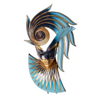 Exklusiv Fiorenza-mask i Glasfiberharts – Vägghängd Skulptur (71 cm)