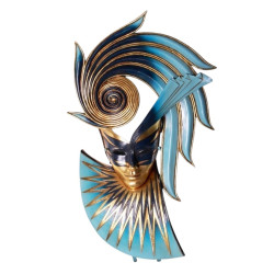 Exklusiv Fiorenza-mask i Glasfiberharts – Vägghängd Skulptur (71 cm)