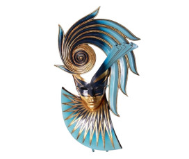 Exklusiv Fiorenza-mask i Glasfiberharts – Vägghängd Skulptur (71 cm)
