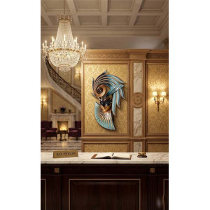 Exklusiv Fiorenza-mask i Glasfiberharts – Vägghängd Skulptur (71 cm)