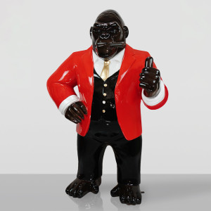 GORILLA HÅLLER TUMMEN UPP ART DESIGN  172 CM “HYR ELLER KÖP” 