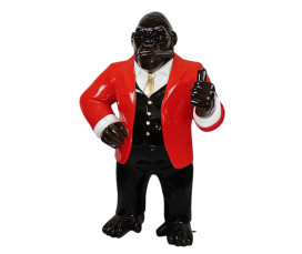 GORILLA HÅLLER TUMMEN UPP ART DESIGN  172 CM “HYR ELLER KÖP” 