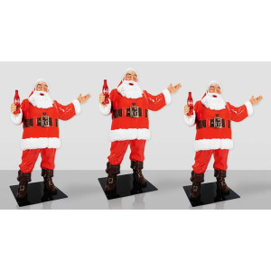 Väderbeständig Coca-Cola Jultomte 180 cm – Reklamdisplay Ute & innemiljö Väderbeständig Coca-Cola Jultomte 180 cm – Reklamdisplay Ute & innemiljö