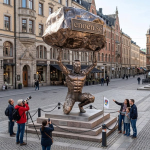 Stor Iron Man / Gruvarbetare i Återvunnen Metall (350 cm) – Skrotkonst & Entrémonument Stor Iron Man / Gruvarbetare i Återvunnen Metall (350 cm) – Skrotkonst & Entrémonument