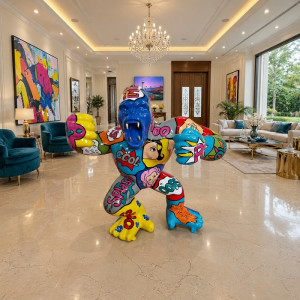 Popart Gorilla Skulptur 180 cm Popart Gorilla Skulptur 180 cm