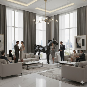 Pop Art Häst i Naturlig Storlek - Glasfiber Skulptur Pop Art Häst i Naturlig Storlek - Glasfiber Skulptur