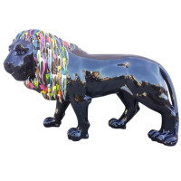 Exklusivt Popkonst Lejon (200 cm) – Modern Konst för Offentlig Miljö