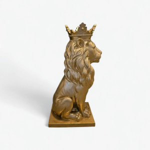 Lyxigt Guldlejon 94,5 cm | Miljövänlig Akryl