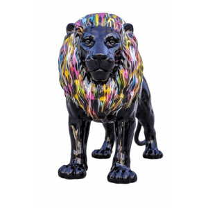 Exklusivt Popkonst Lejon (200 cm) – Modern Konst för Offentlig Miljö