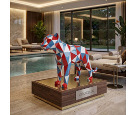 Popkonst Panter / Puma Skulptur 150 cm – Förstärkt Glasfiber för Offentlig Miljö