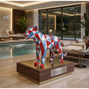 Popkonst Panter / Puma Skulptur 150 cm – Förstärkt Glasfiber för Offentlig Miljö