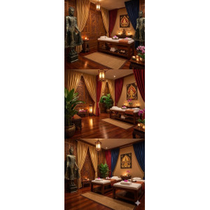 Stående Buddha 175 cm Glasfiber - För Restaurang- Thaimassage & Salong