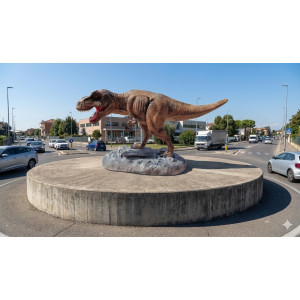 Tyrannosaurus Rex 450 cm – Enorm Dinosaurieskulptur i Glasfiber