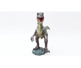 Stor Velociraptor i Glasfiber