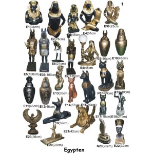 EGYPTISK SKULPTUR DESIGNAD GOLVLAMPA 190 CM