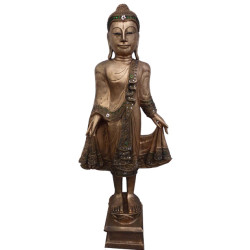 Buddha Skulptur med Mantel - För Restaurang - Spa & Bar (89 cm)