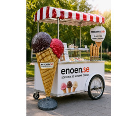 Reklamglass för Café & Kiosk: 165 cm 3D Kulglass i Glasfiber